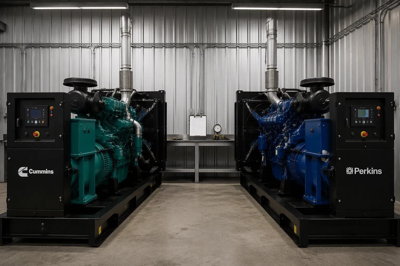 Geradores a diesel Cummins ou Perkins: qual marca de motor dura mais?